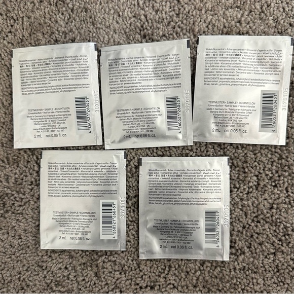 NEW! 5 Barbara Sturm Super Anti-Aging Serum 2ml 0.06fl oz sample packets - Picture 2 of 4